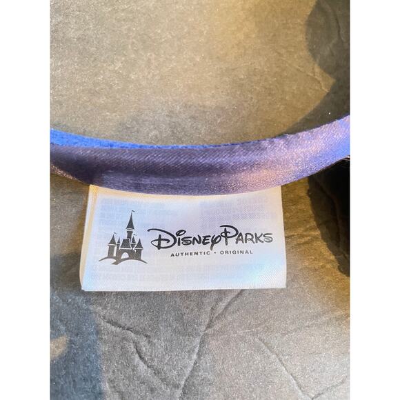 Club 33 Disney Minnie Mouse Headband Ears NWT Blue & Gold Sequined 1st Edition - Picture 5 of 8